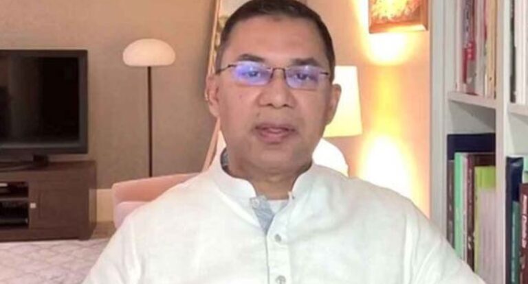 অন্তর্বর্তী সরকারকে শক্ত হাতে পরিস্থিতি নিয়ন্ত্রণের আহ্বান তারেক রহমানের