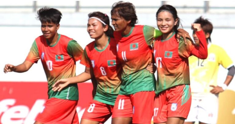 র‌্যাকিংয়ে উন্নতি সাফ চ্যাম্পিয়ন বাংলাদেশ নারী ফুটবল দলের