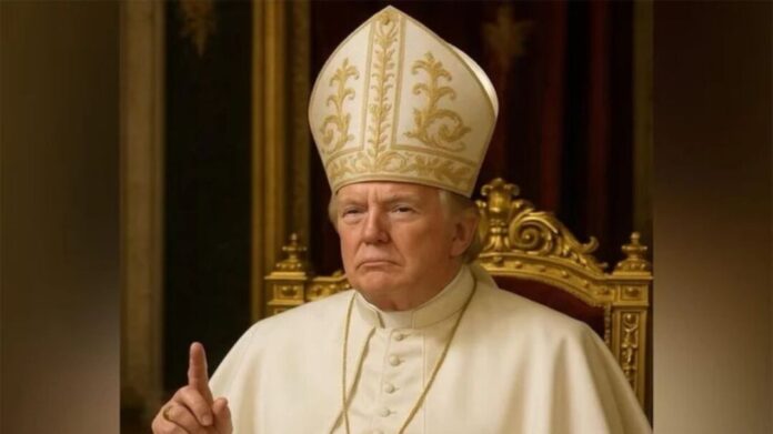 পোপের পোশাকে নিজের ছবি দিলেন ট্রাম্প পোপের পোশাকে নিজের ছবি দিলেন ট্রাম্প