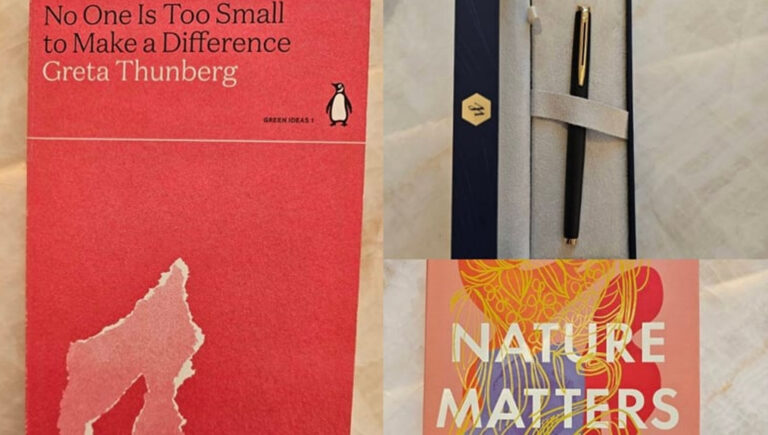 প্রধান উপদেষ্টাকে কলম ও বই উপহার দিলেন তারেক রহমান