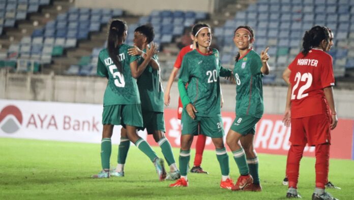 বাহরাইনের জালে ৭ গোল দিল বাংলাদেশের মেয়েরা বাহরাইনের জালে ৭ গোল দিল বাংলাদেশের মেয়েরা