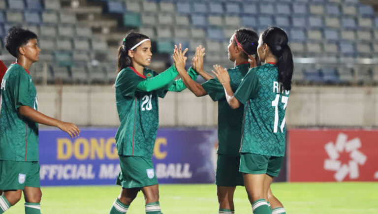 তুর্কমেনিস্তানকে গোলবন্যায় ভাসিয়ে বাছাই পর্ব শেষ করল বাংলাদেশ