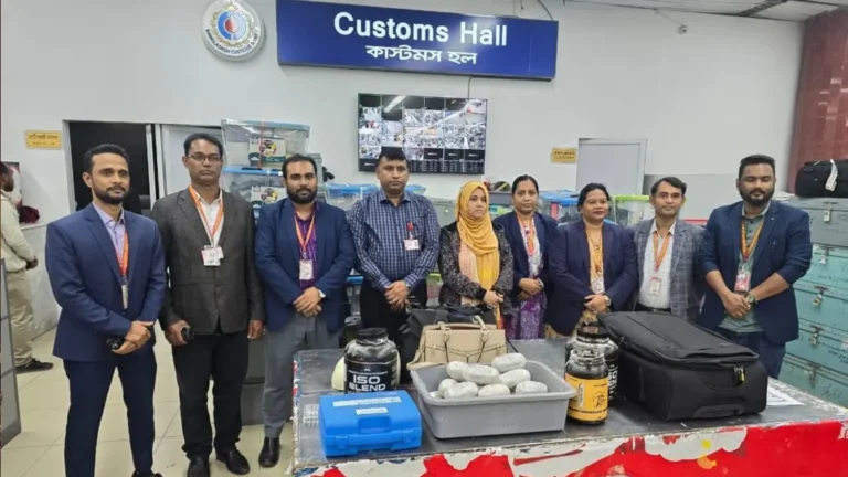 শাহজালালে ১৩০ কোটি টাকার কোকেন উদ্ধার