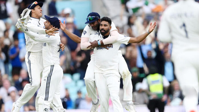 সিরাজের বীরত্বে ওভালে নাটকীয় জয় ভারতের, সিরিজে সমতা