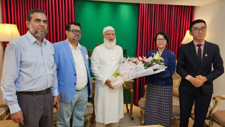 জামায়াত আমিরের সঙ্গে ভুটান রাষ্ট্রদূতের সৌজন্য সাক্ষাৎ