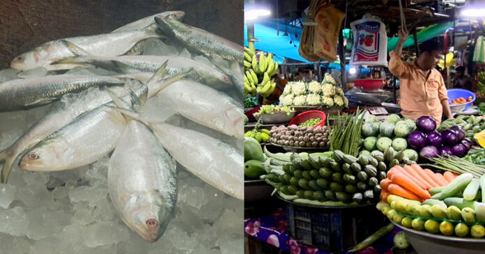 সবজির বাজারে অস্বস্তি, ভরা মৌসুমেও ইলিশের দাম চড়া