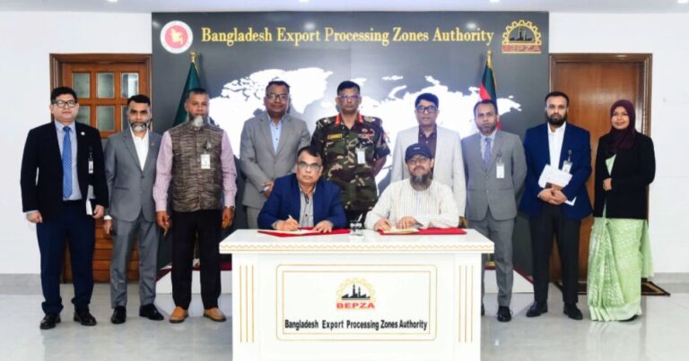 বেপজা অর্থনৈতিক অঞ্চলে উচ্চমানের পোশাক কারখানা স্থাপন করবে চীনা কোম্পানি