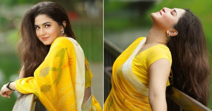 হলুদের ছোঁয়ায় নিজেকে রাঙালেন স্পর্শিয়া হলুদের ছোঁয়ায় নিজেকে রাঙালেন স্পর্শিয়া