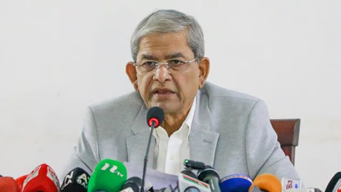 বিএনপি নির্বাচিত হলে কর্মসংস্থান সৃষ্টিতে সবচেয়ে গুরুত্বারোপ করবে মির্জা ফখরুল