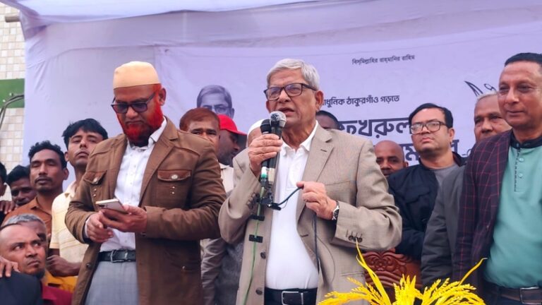 নৌকা না থাকলেও আমাদের একটি প্রতিপক্ষ আছে- ঠাকুরগাঁওয়ে মির্জা ফখরুল