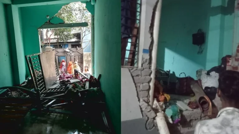 অবৈধ গ্যাস লাইন লিকেজ হয়ে বিস্ফোরণ; একই পরিবারের ৪ জন দগ্ধ