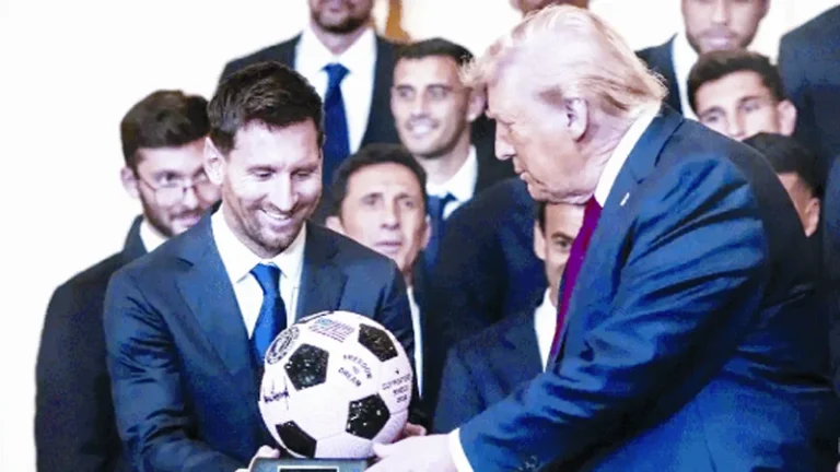 হোয়াইট হাউজে মেসি-মায়ামিকে ট্রাম্পের সংবর্ধনা