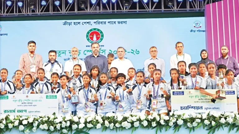 শিশুরা যে ক্ষেত্রে বিকশিত হতে চায়, সরকার সহযোগিতা দেবে নতুন কুঁড়ি স্পোর্টসের সমাপনী অনুষ্ঠানে প্রধানমন্ত্রী