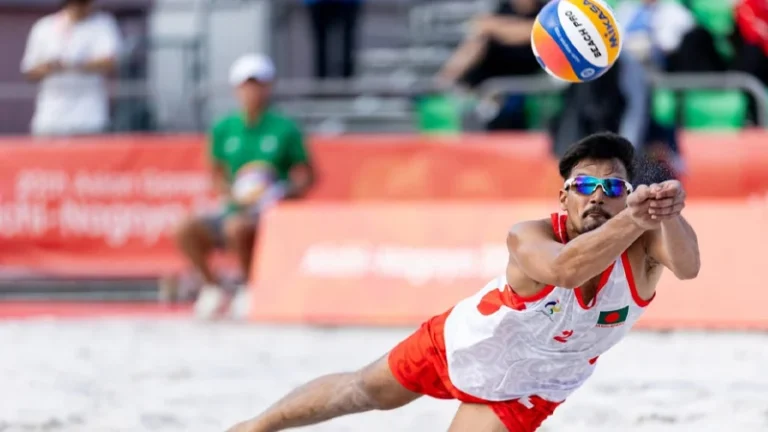 এশিয়ান গেমস মালদ্বীপকে হারিয়ে বাংলাদেশের বিচ ভলিবল দলের জয়