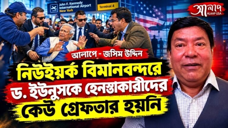নিউইয়র্ক বিমানবন্দরে ড ইউনুসকে হেনস্তাকারীদের কেউ গ্রেফতার হয়নি