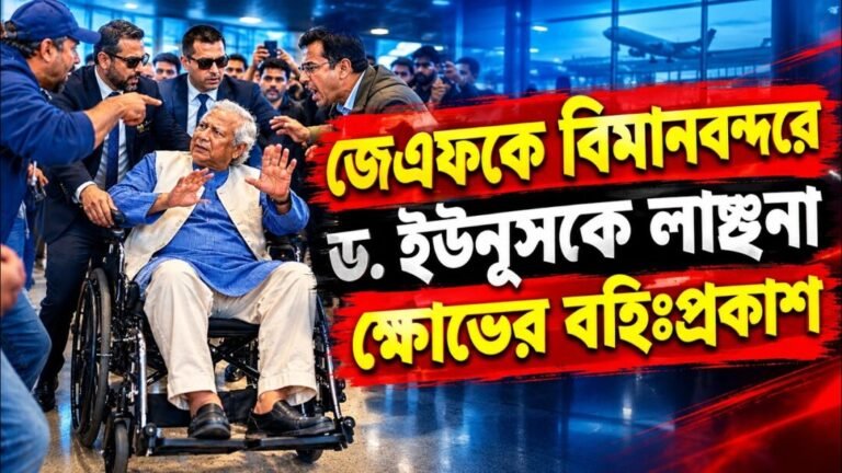 জেএফকে বিমানবন্দরে ড ইউনুসকে লাঞ্ছনা ক্ষোভের বহিঃপ্রকাশ